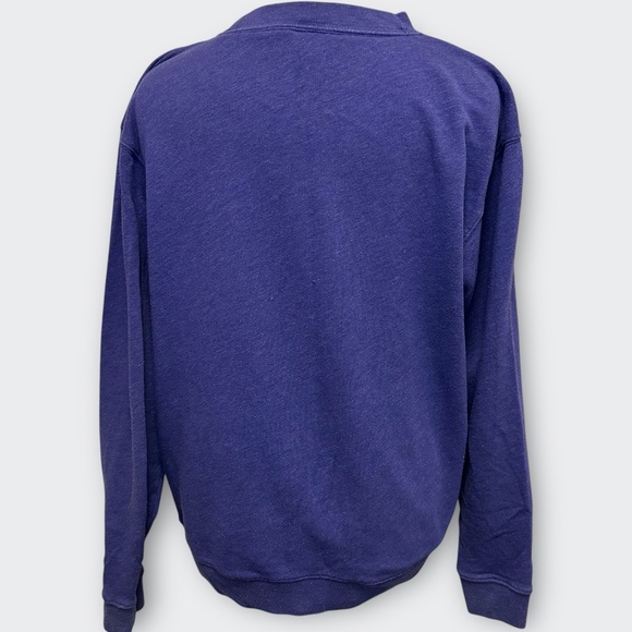 Victoria's Secret PINK Purple "Love" Crewneck Sweatshirt M Y2K Oversized - Picture 5 of 7